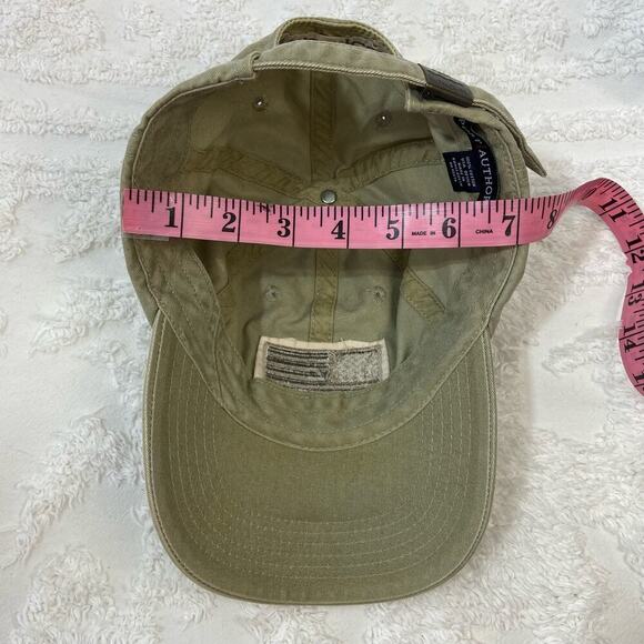 PORT AUTHORITY American Flag Baseball Cap Hat Men's SzOS Green StreetWear Sporty - Picture 8 of 8